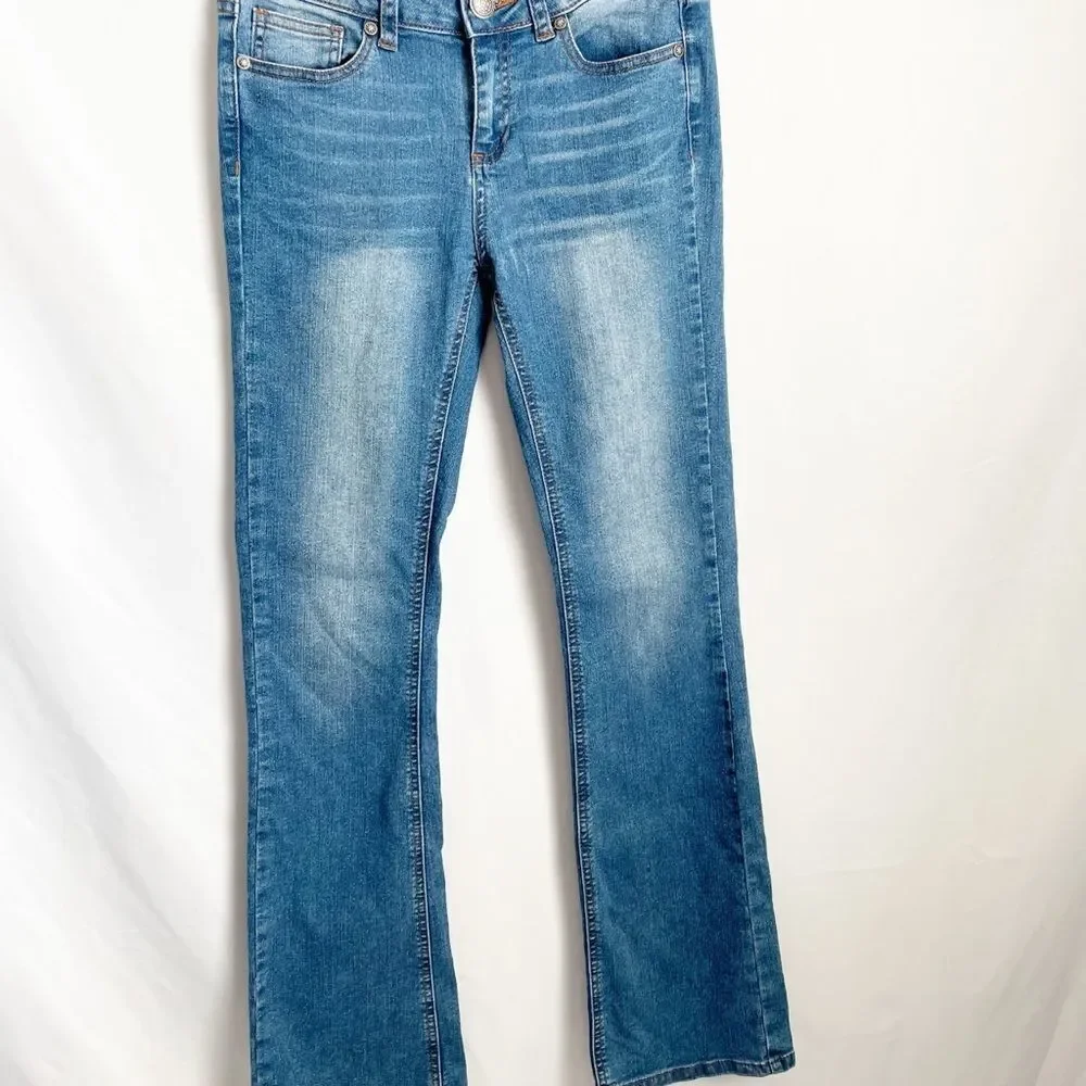 Wax Jeans Boot Cut Stretch Medium Wash Sz 5